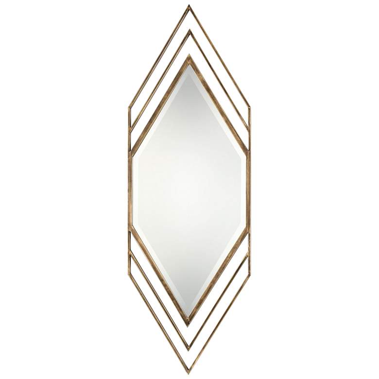 Image 1 Uttermost Javon Golden Bronze 20 inch x 60 inch Wall Mirror