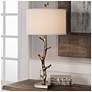 Thumbnail3 of Uttermost Javor 33 1/2" Antiqued Gold Tree Branch Metal Table Lamp more views