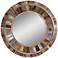 Uttermost Jeremiah 32" Round Reclaimed Wood Wall Mirror