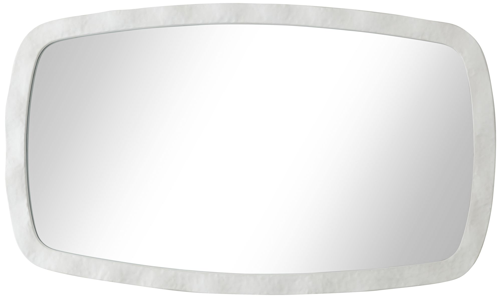 Image 5 Uttermost Jermaine 22 1/4" x 38" Textured White Round Wall Mirror more views