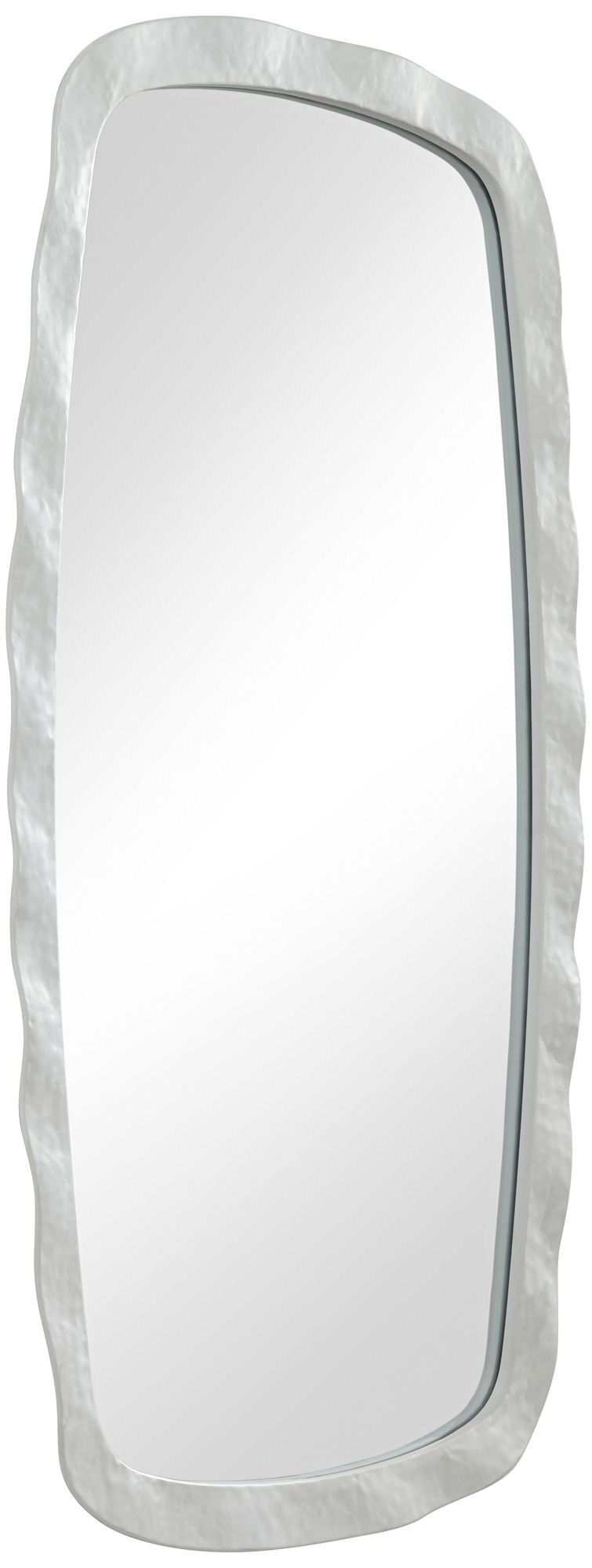 Image 6 Uttermost Jermaine 22 1/4" x 38" Textured White Round Wall Mirror more views