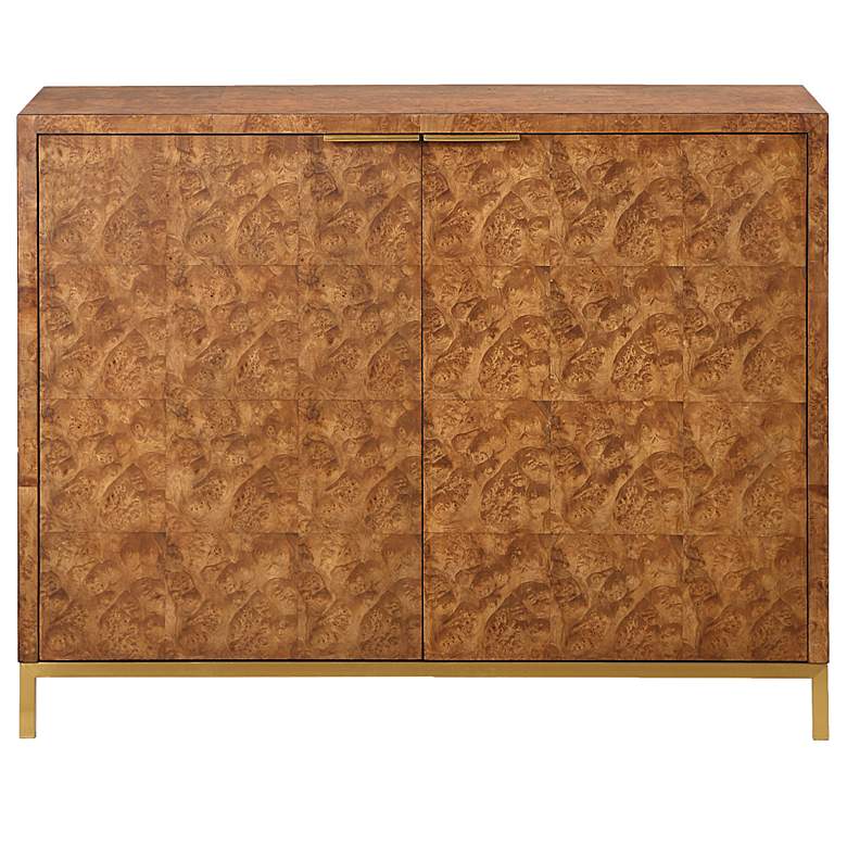 Image 2 Uttermost Jethro 40" Wide Burl 2 Door Cabinet