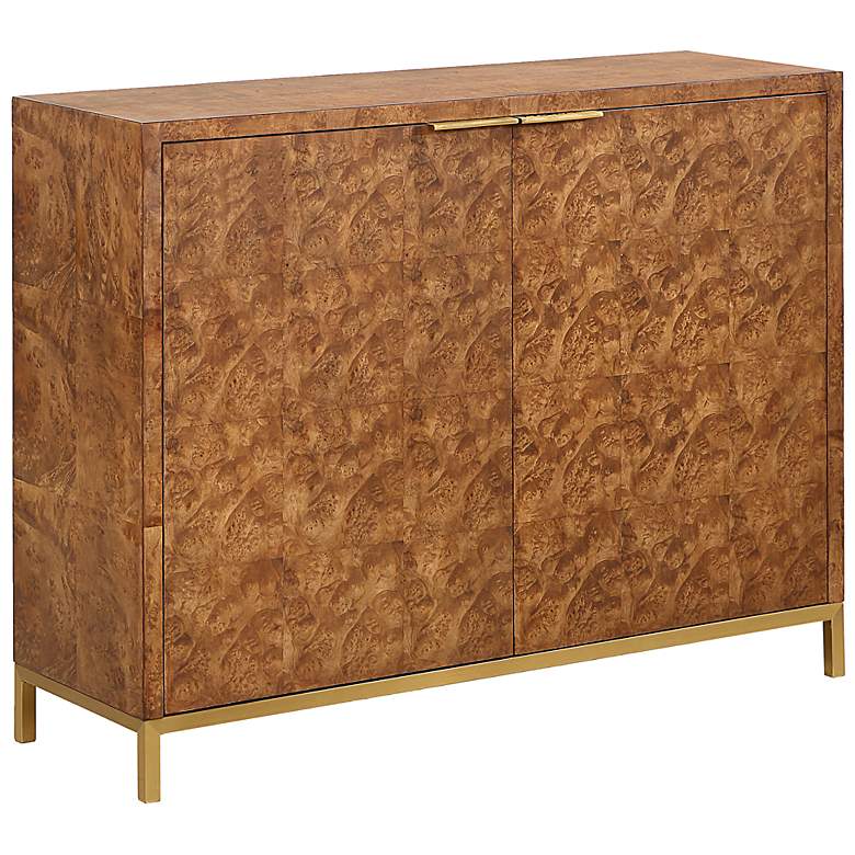 Image 3 Uttermost Jethro 40" Wide Burl 2 Door Cabinet more views