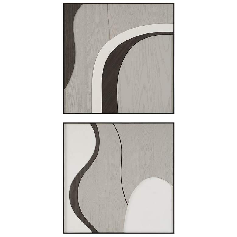 Image 1 Uttermost Joel 2-Piece Wood Wall Decor