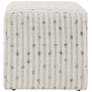 4_Uttermost Joie 18" White and Blue Ottoman more views