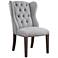 Uttermost Jonna Slate Gray Fabric Tufted Accent Chair
