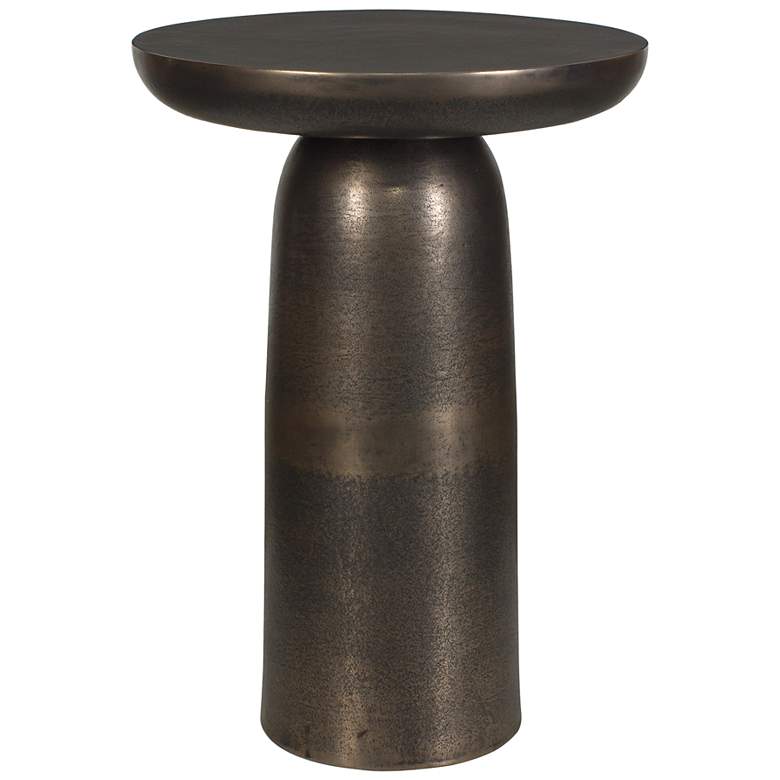 Image 2 Uttermost Joppa 21" H x 15" W Golden Dark Bronze Outdoor Accent Table