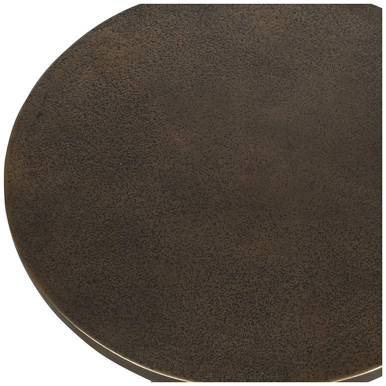 Image 5 Uttermost Joppa 21" H x 15" W Golden Dark Bronze Outdoor Accent Table more views