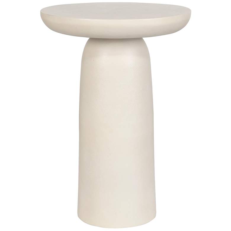 Image 2 Uttermost Joppa Warm White Cast Aluminum Outdoor Accent Table