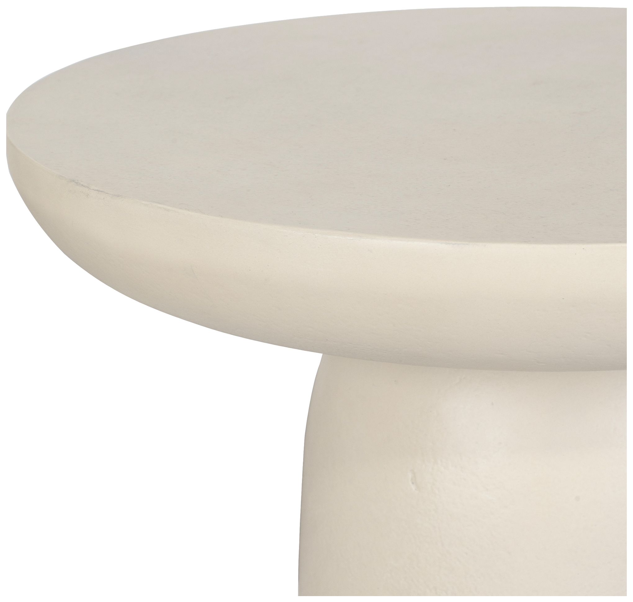 Image 5 Uttermost Joppa Warm White Cast Aluminum Outdoor Accent Table more views