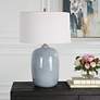 4_Uttermost Jubilee Sky Blue Glaze Ceramic Table Lamp more views
