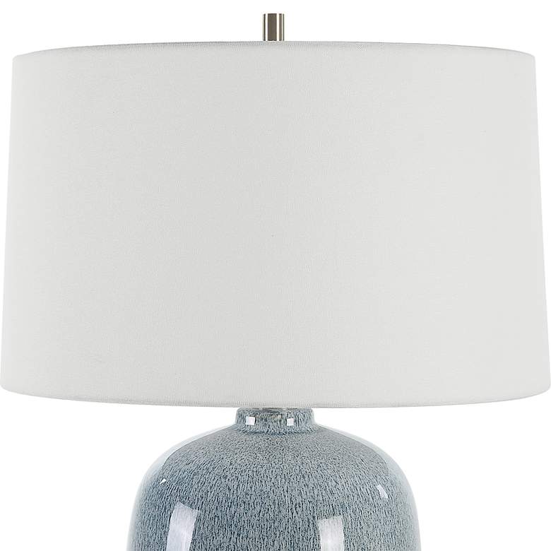 Image 7 Uttermost Jubilee Sky Blue Glaze Ceramic Table Lamp more views