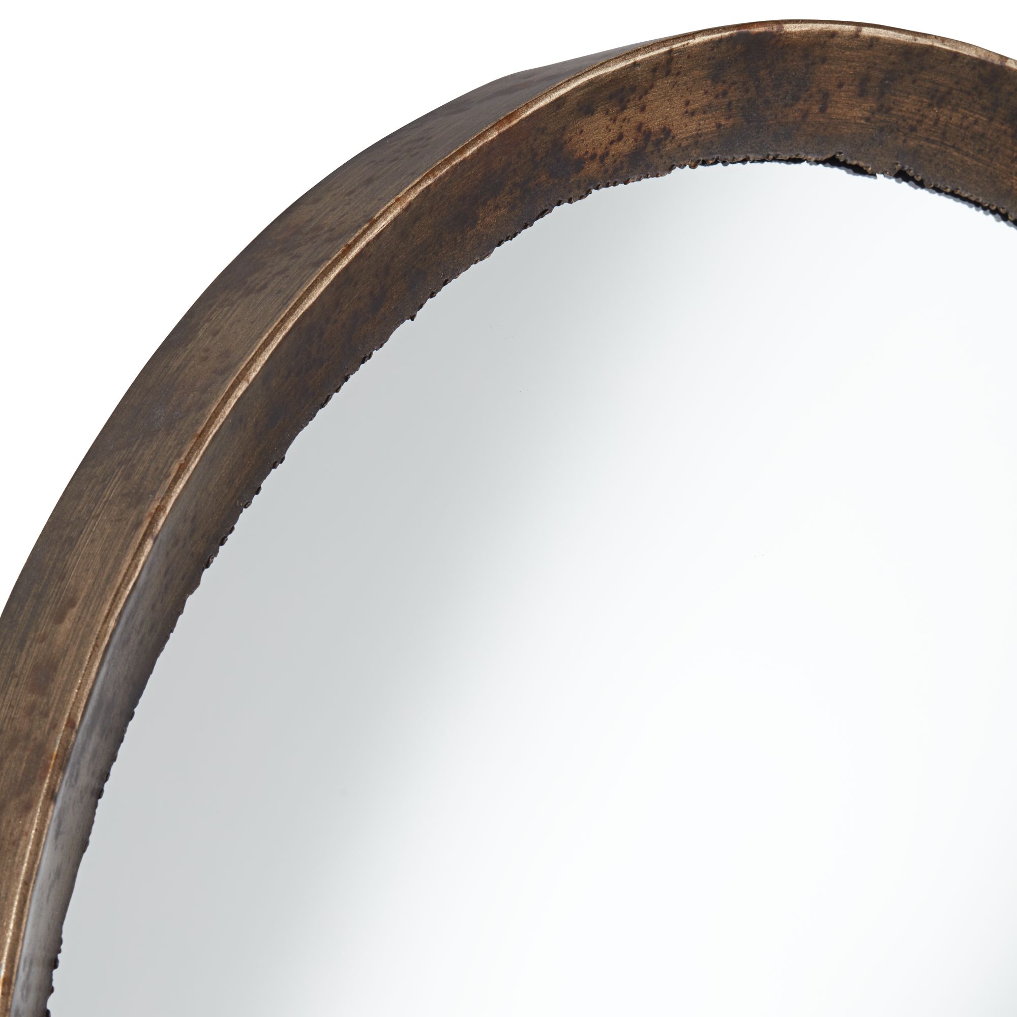 Image 3 Uttermost Julian Jagged Edge 34" Round Wall Mirror more views