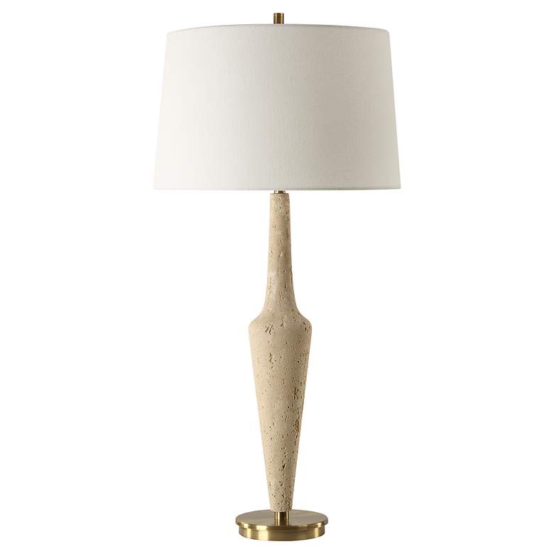 Image 4 Uttermost Juliet Faux Travertine Table Lamp more views