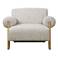 Uttermost Juncture White and Taupe Accent Chair