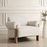 1_Uttermost Juncture White and Taupe Accent Chair