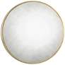 2_Uttermost Junius 43" Antique Gold Leaf Round Oversized Wall Mirror