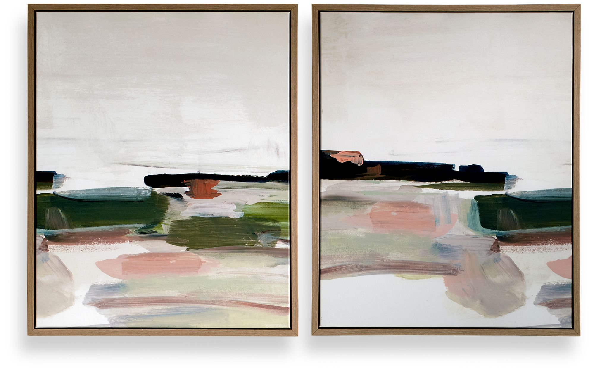 Image 2 Uttermost Just Peaking 2-Piece Framed Canvas Wall Art