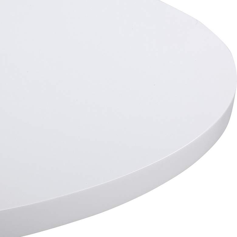 Image 3 Uttermost Kabarda 32" Wide Gloss White Foyer Table more views
