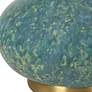 Uttermost Kaimana 34" High Aged Blue Ceramic Buffet Lamp in scene