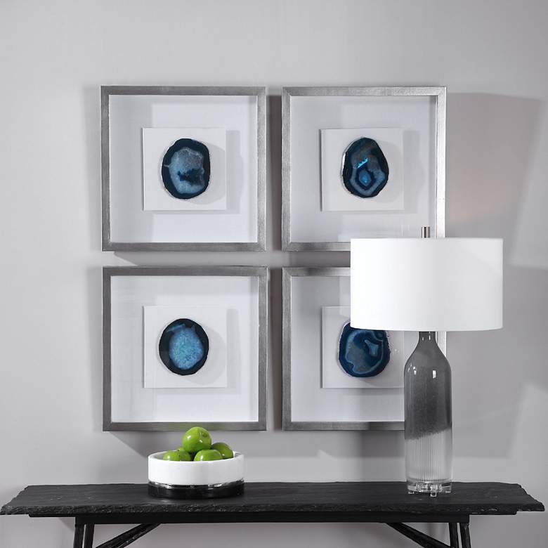 Image 3 Uttermost Kalia 19 3/4" Square Agate Shadow Box Wall Art more views