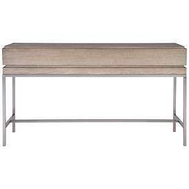 Image5 of Uttermost Kamala 54"W Mushroom Gray 2-Drawer Console Table more views
