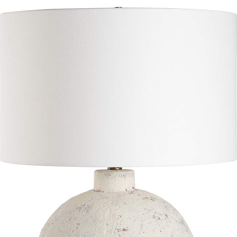 Image 5 Uttermost Karena 27" High Distressed Ivory Table Lamp more views