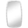 Thumbnail2 of Uttermost Karina 22 1/4" x 38" Textured White Rounded Wall Mirror