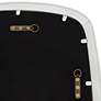 Thumbnail4 of Uttermost Karina 22 1/4" x 38" Textured White Rounded Wall Mirror more views