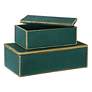 4_Uttermost Karis Emerald Green Decorative Boxes Set of 2 more views