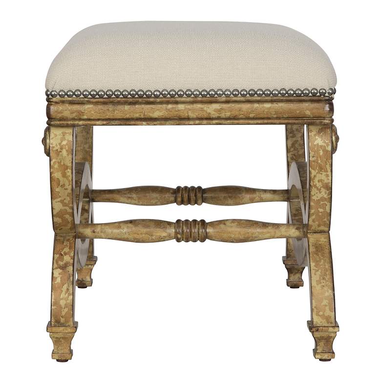 Image 4 Uttermost Karline 23" Wide Natural Fabric Rectangular Bench more views