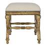 4_Uttermost Karline 23" Wide Natural Fabric Rectangular Bench more views
