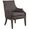 Uttermost Karson Taupe Gray Linen Fabric Accent Chair