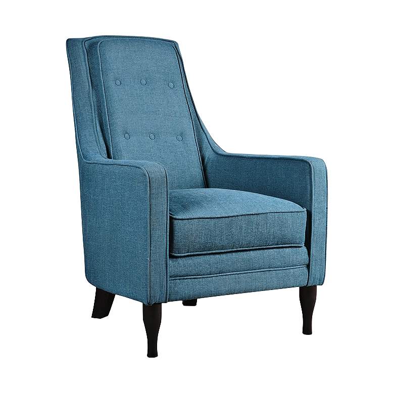 Image 1 Uttermost Katana Peacock Blue Upholstered Armchair