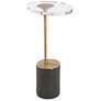 2_Uttermost Kaufman 22" H Brass and Black Accent Table