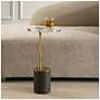 3_Uttermost Kaufman 22" H Brass and Black Accent Table more views