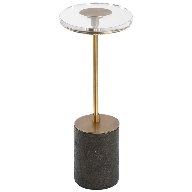 Image 4 Uttermost Kaufman 22" H Brass and Black Accent Table more views