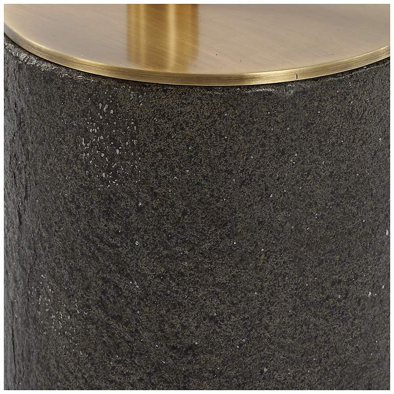 Image 5 Uttermost Kaufman 22" H Brass and Black Accent Table more views