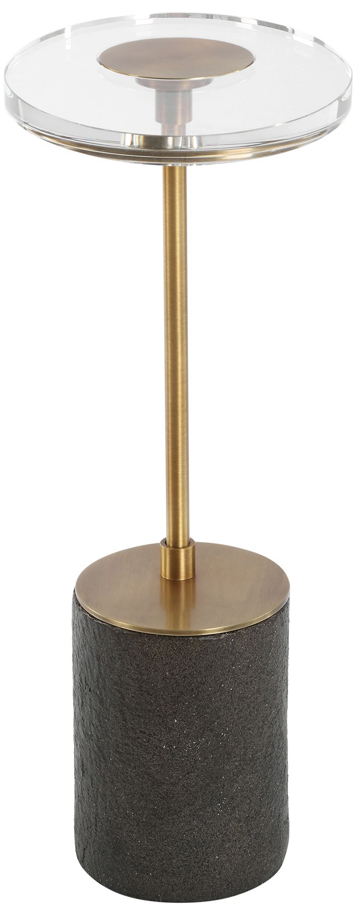 Image 5 Uttermost Kaufman 22" H Brass and Black Accent Table more views