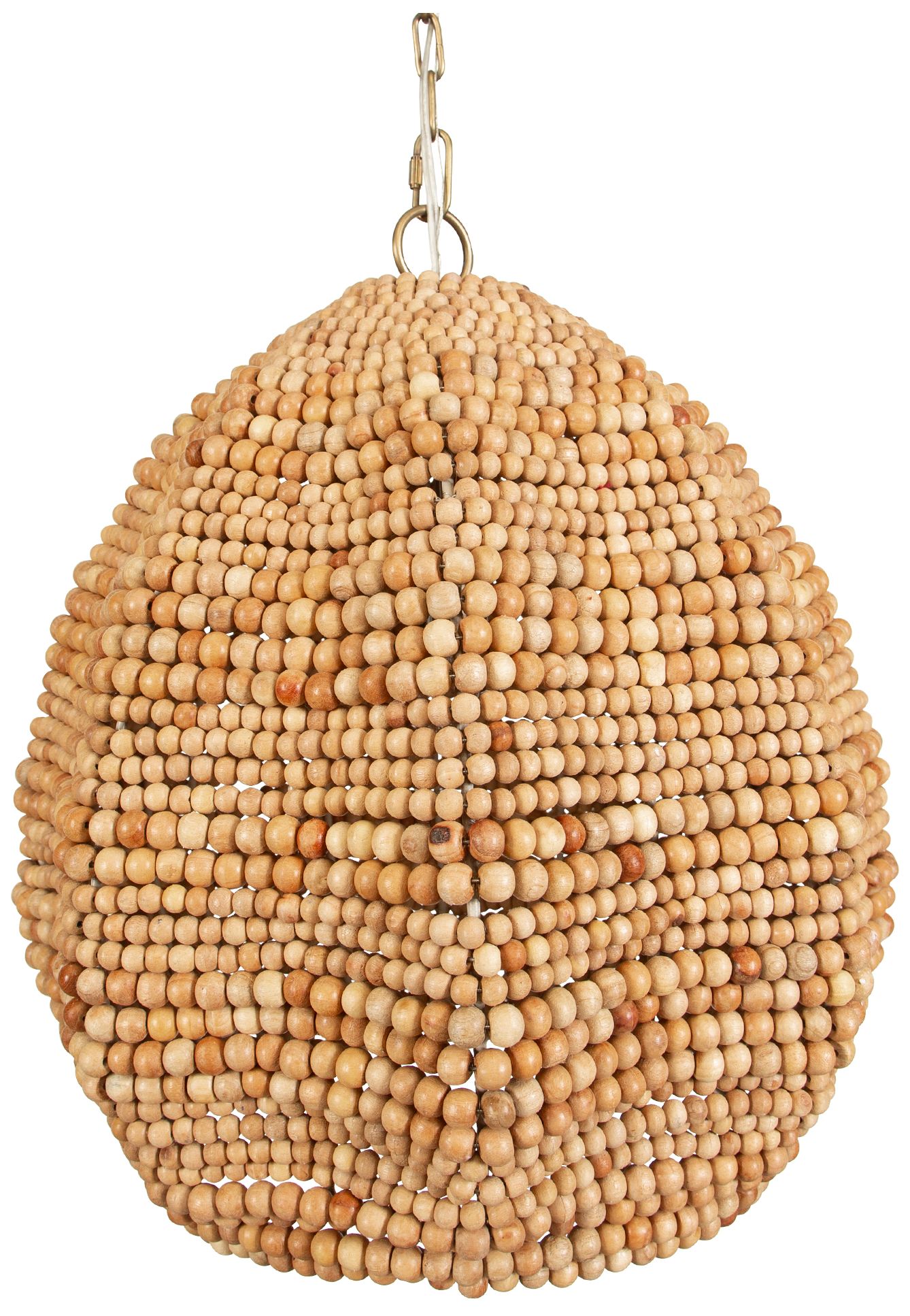 Image 4 Uttermost Kauri 18" Wide 1 Lt Natural Wood Bead Pendant more views