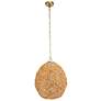 5_Uttermost Kauri 18" Wide 1 Lt Natural Wood Bead Pendant more views