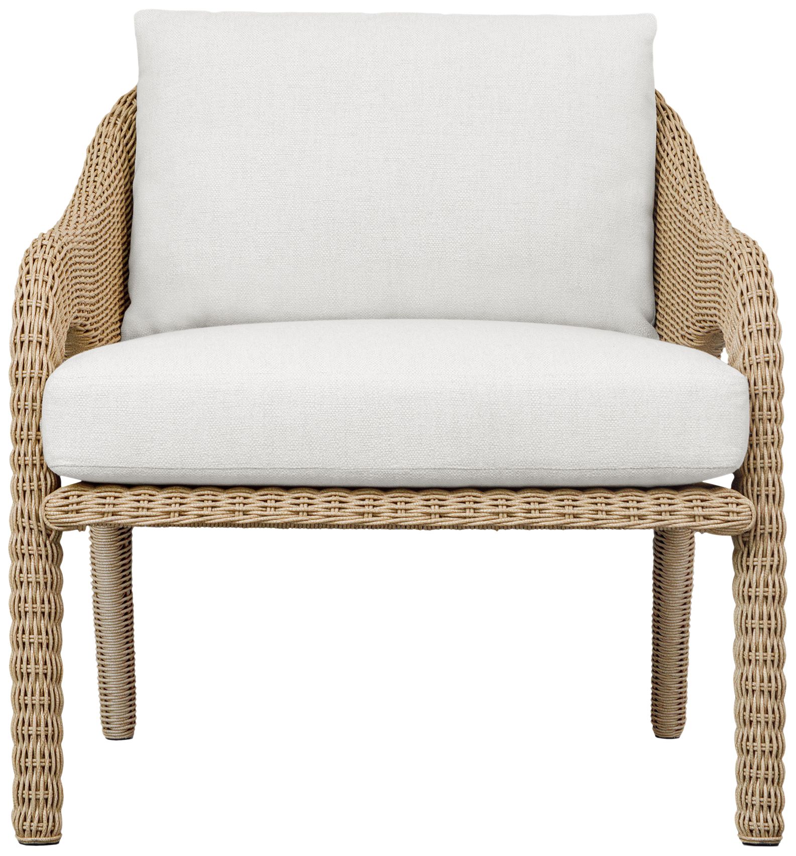 Image 2 Uttermost Kavali Natural Wrapped Outdoor Lounge Chair