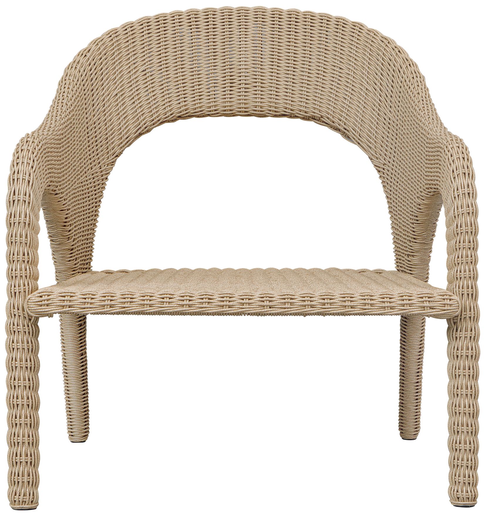 Image 4 Uttermost Kavali Natural Wrapped Outdoor Lounge Chair more views