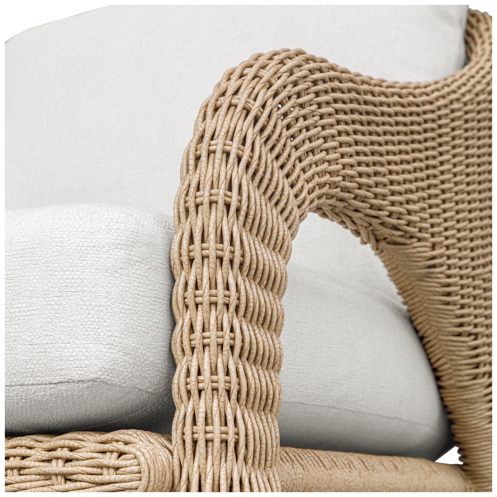 Uttermost Kavali Natural Wrapped Outdoor Lounge Chair