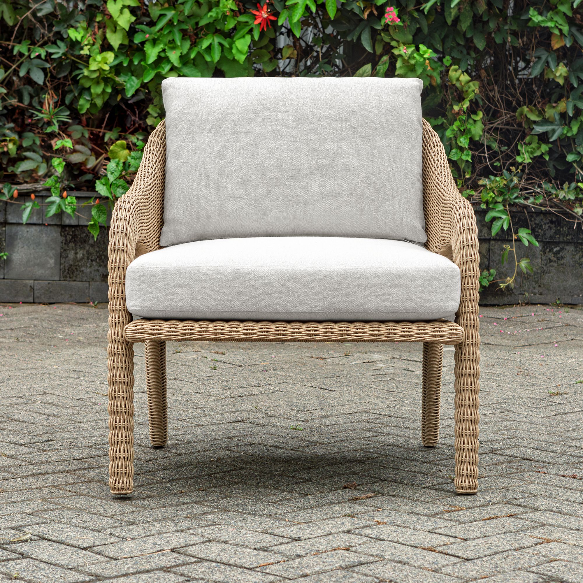 Image 7 Uttermost Kavali Natural Wrapped Outdoor Lounge Chair more views