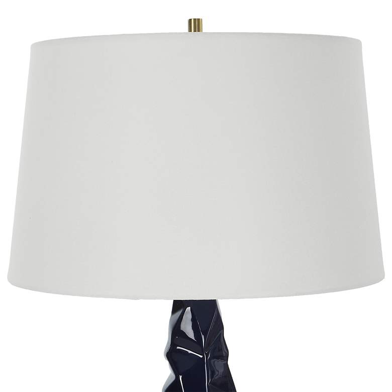 Image 5 Uttermost Kavos 31" Navy Blue Gloss Glaze Ceramic Table Lamp more views