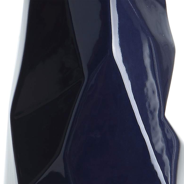 Image 6 Uttermost Kavos 31" Navy Blue Gloss Glaze Ceramic Table Lamp more views