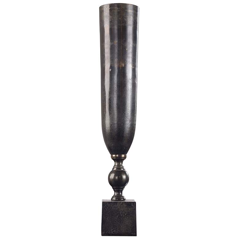 Uttermost Kaylie 21&quot; High Black Nickel Metal Decorative Vase more views