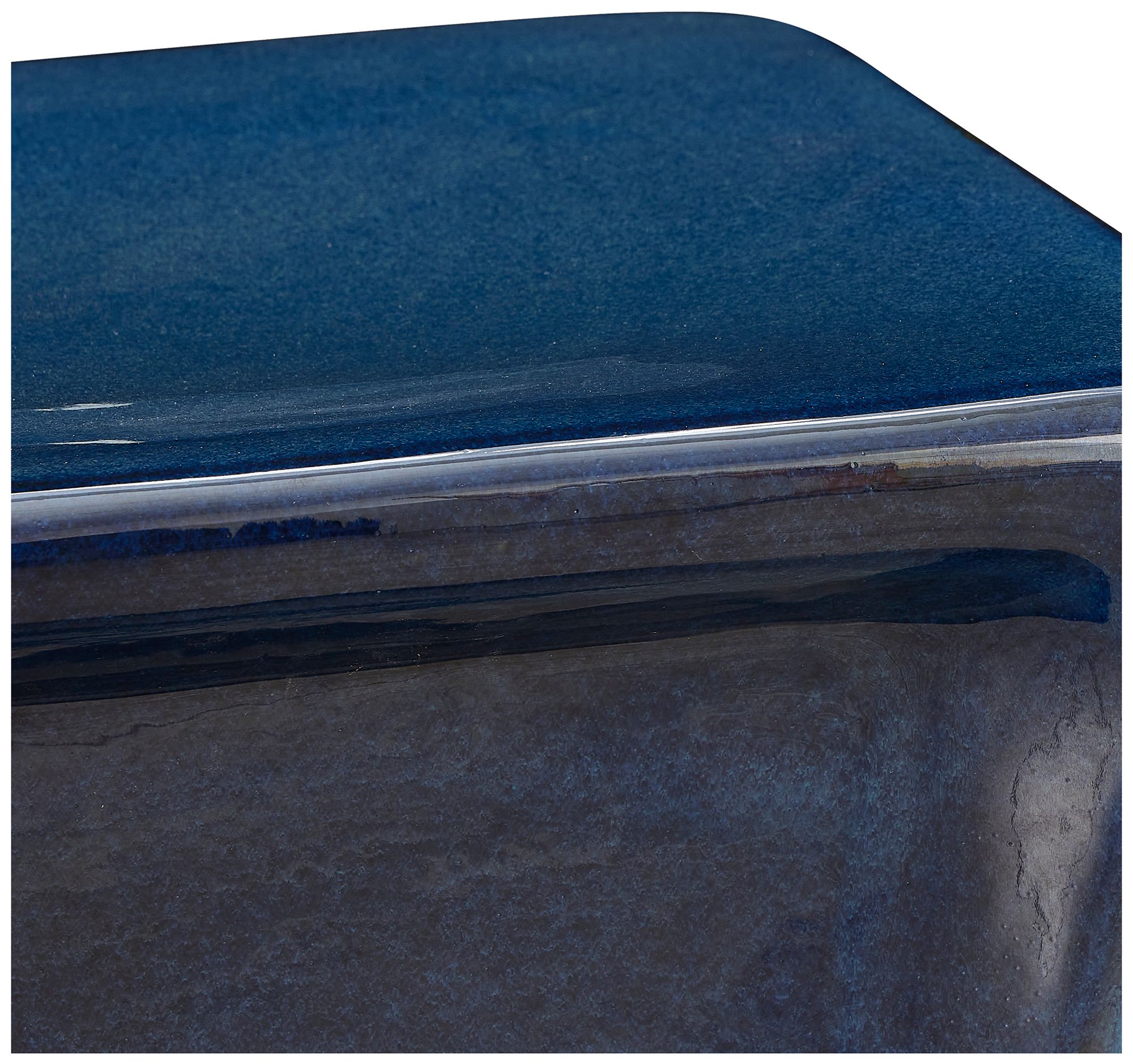 Image 5 Uttermost Kaz 18 1/4" H x 15" W Deep Blue Outdoor Garden Stool more views