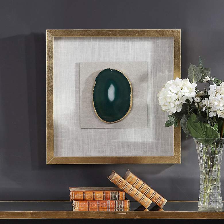 Image 1 Uttermost Keeva 19 3/4" Square Shadow Box Framed Wall Art